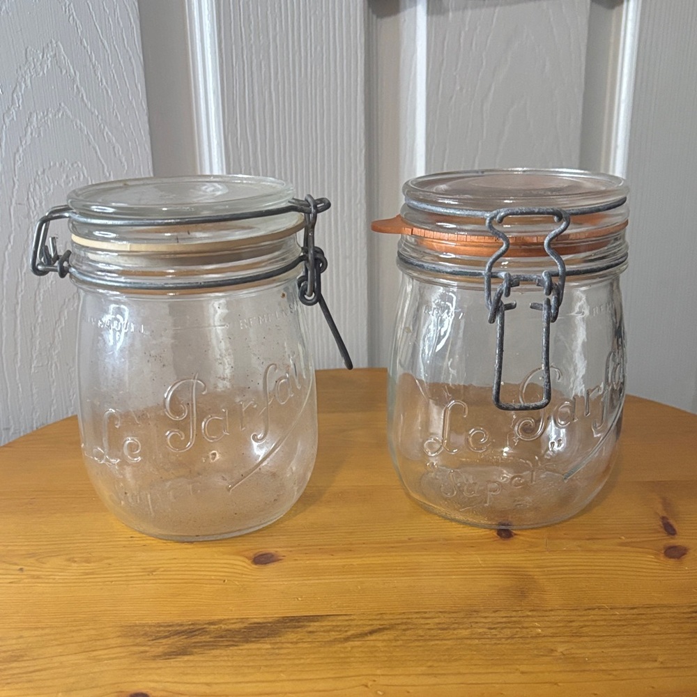 Le Parfait Glass Jars with Metal Clasp .75l Set